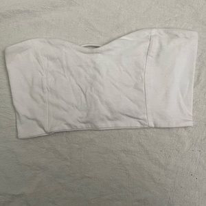White bandeau top